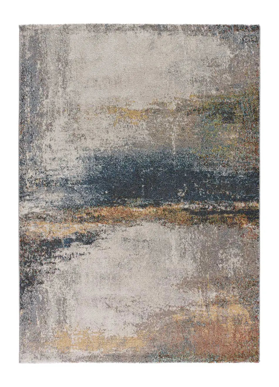 Atticgo Alfombra abstracta  en tonos azules y grises Parma 54561