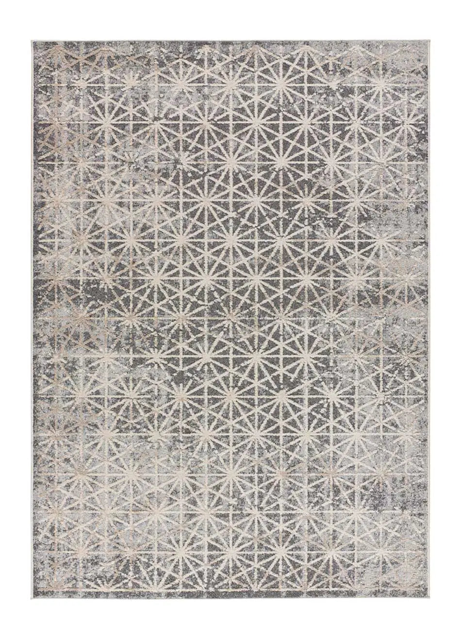 Atticgo Alfombra geométrica Paula 6737 Gris