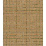 Alfombra de exterior a cuadros efecto yute y verde Pérgola 12615 Atticgo