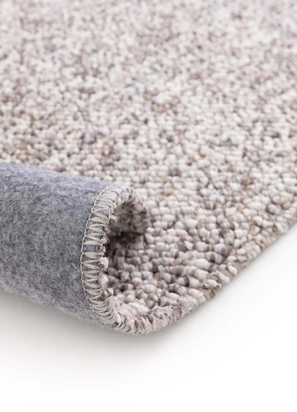 Atticgo Alfombra lavable Petra liso gris macro