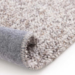 Atticgo Alfombra lavable Petra liso gris macro