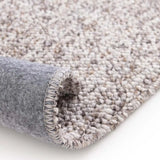 Atticgo Alfombra lavable Petra liso gris macro