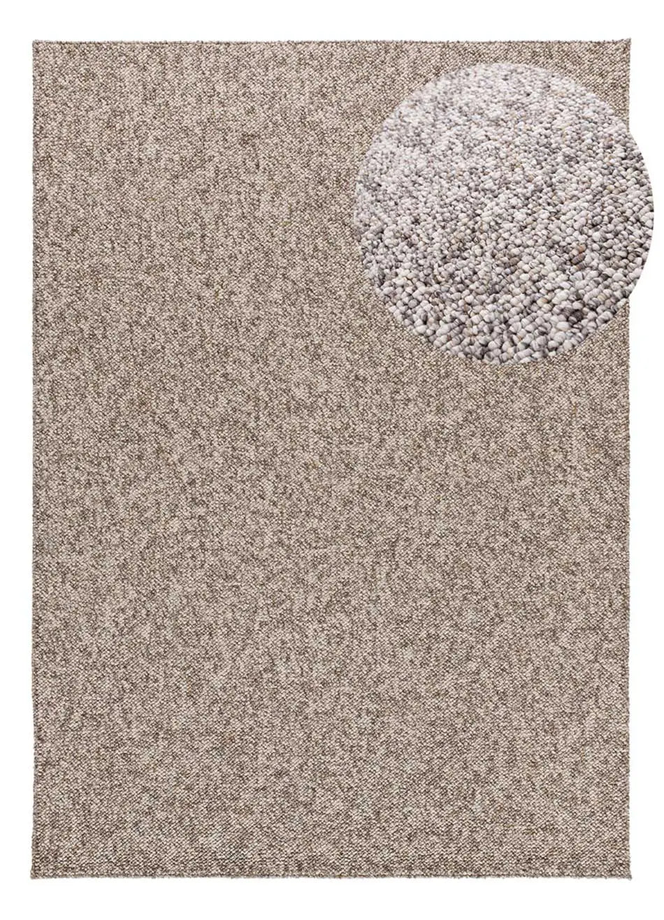 Atticgo Alfombra lavable Petra Liso Gris  lupa