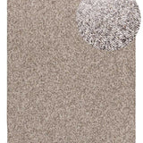 Atticgo Alfombra lavable Petra Liso Gris  lupa