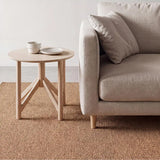 Alfombra lavable tejido en bucle Petra Liso Natural | Atticgo