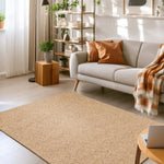 Alfombra lavable tejido en bucle Petra Liso Natural | Atticgo