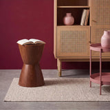 Petra Plain Cream custom-made washable loop pile rug