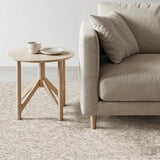Petra Plain Cream custom-made washable loop pile rug