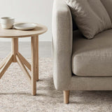 Petra Plain Cream custom-made washable loop pile rug