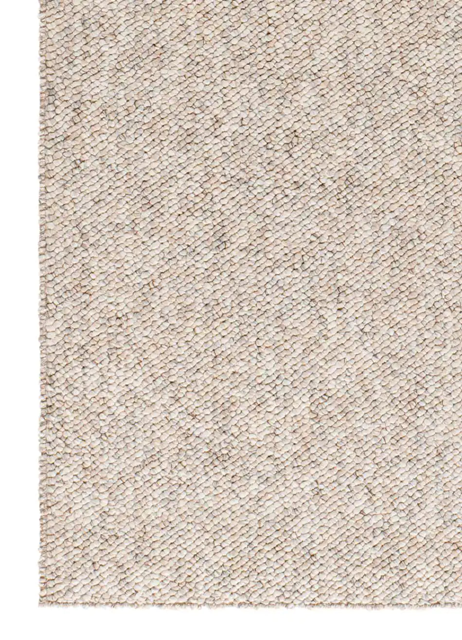 Alfombra a medida lavable tejido en bucle Petra Liso Crema Atticgo