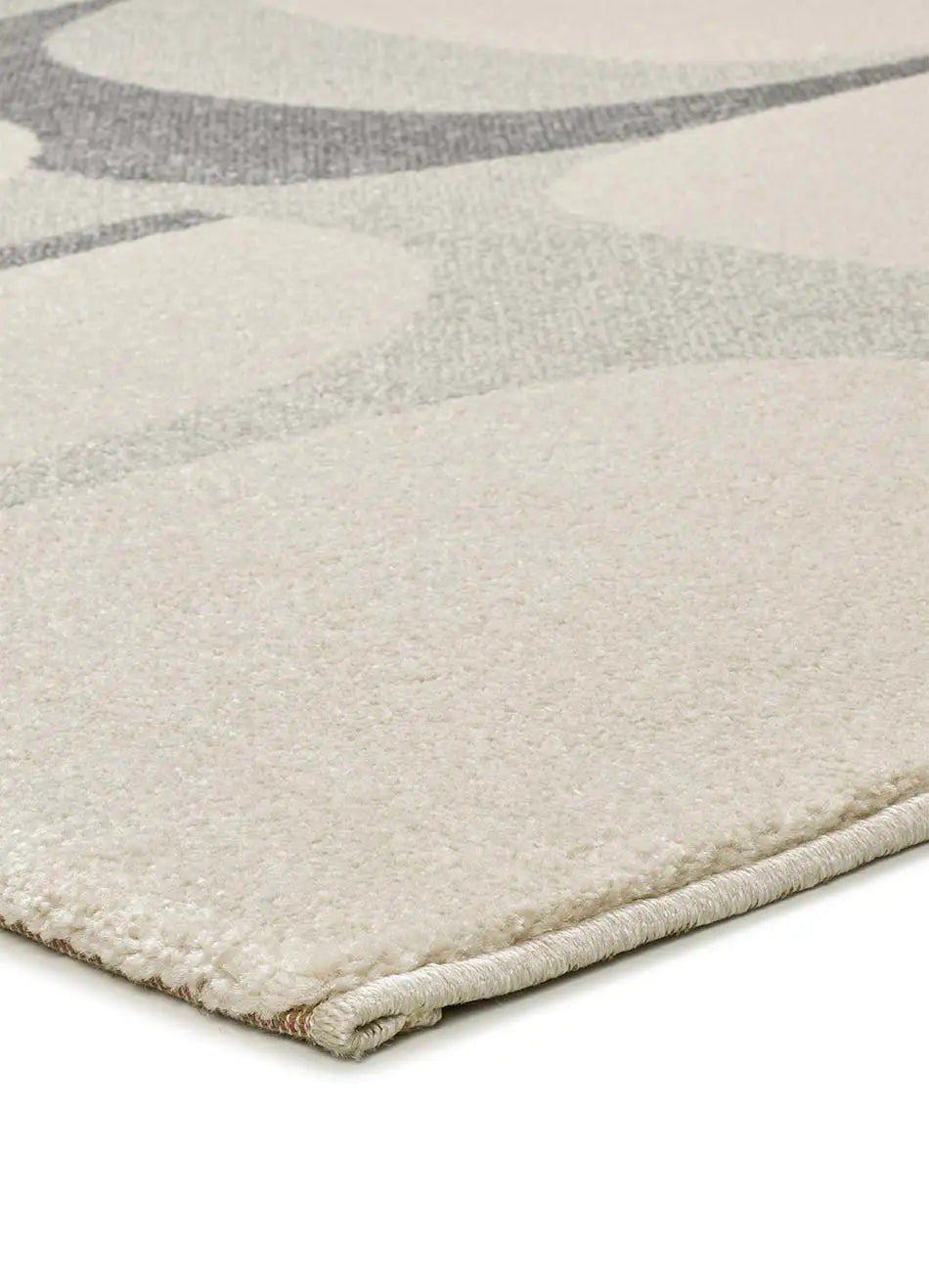 Atticgo Alfombra Abstracta Porto 12915 Plata detalle