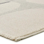 Atticgo Alfombra Abstracta Porto 12915 Plata detalle