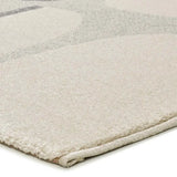 Atticgo Alfombra Abstracta Porto 12915 Plata detalle