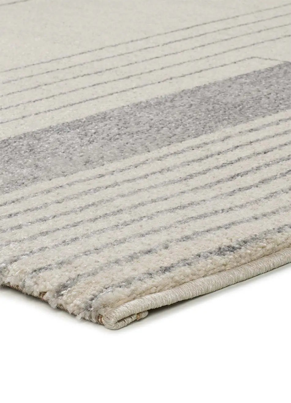 Atticgo Alfombra Geométrica Porto 12917 Plata detalle