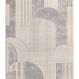 Atticgo Alfombra Geométrica Porto 12917 Plata