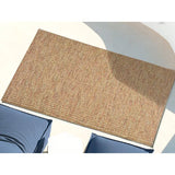 Alfombra a medida de exterior Rainbow 8201 Beige en terraza | Atticgo