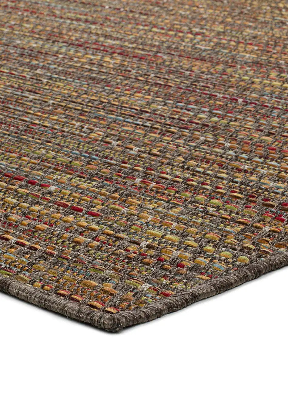 Alfombra a medida de exterior Rainbow 8201 Gris esquina | Atticgo