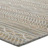 Alfombra a medida de exterior Rainbow 8217 Blanco esquina | Atticgo