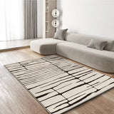 Alfombra diseño cebra Retro 13019 Blanco y Negro