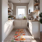 Alfombra de cocina antideslizante Ricci Camelia Multicolor Atticgo