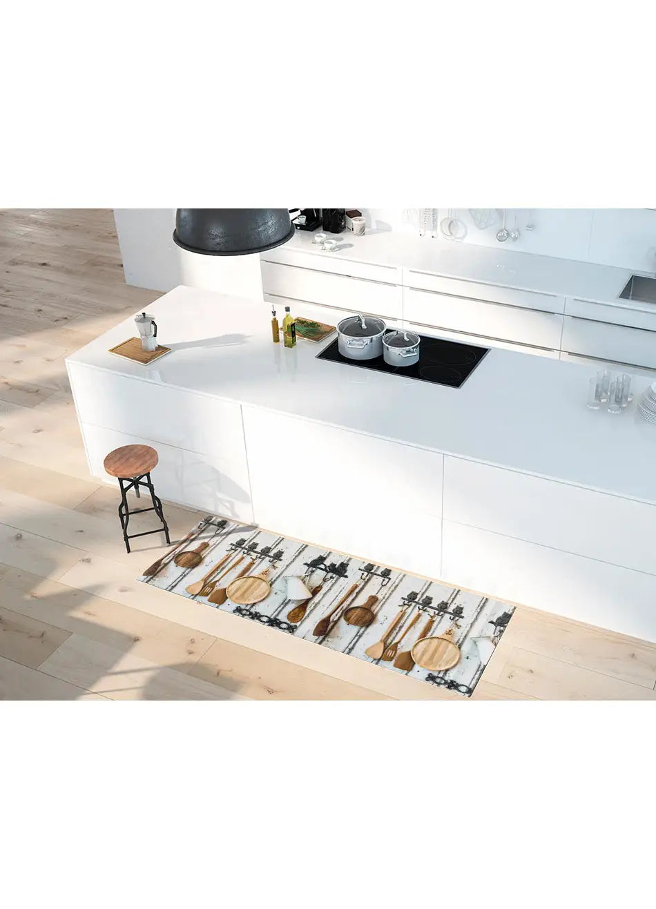 Alfombra de cocina antideslizante Ricci Cucina Multicolor Atticgo Ambiente