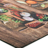 Alfombra de cocina antideslizante Ricci Herbs Multicolor Atticgo Detalle