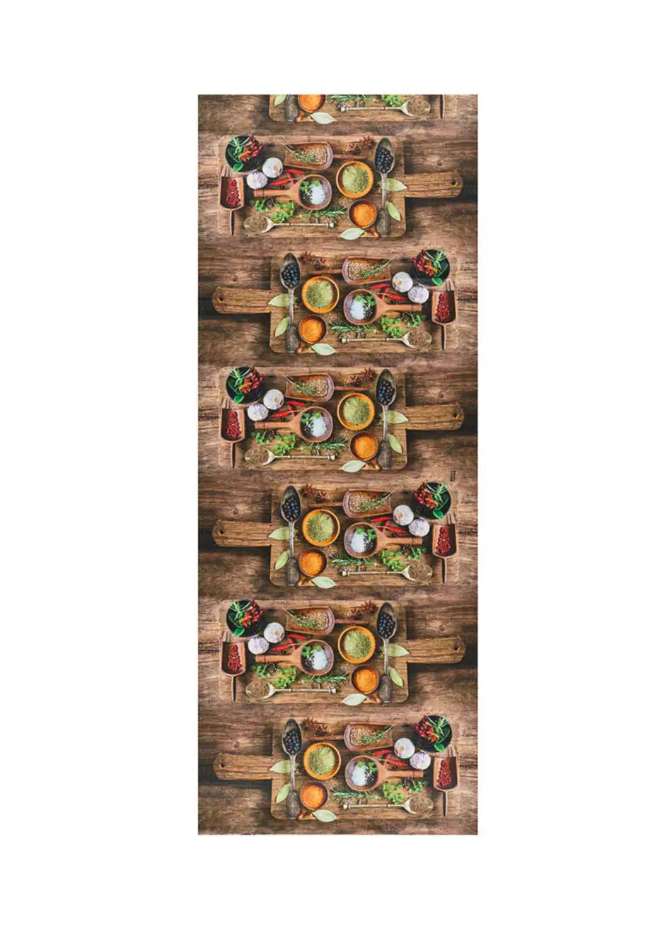 Alfombra de cocina antideslizante Ricci Herbs Multicolor Atticgo