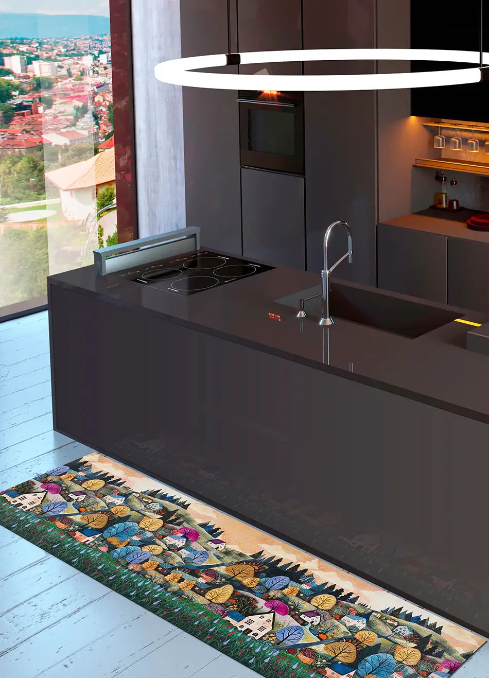 Alfombra cocina antideslizante Ricci Ortisei Multicolor Atticgo