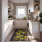 Alfombra de cocina antideslizante Ricci Sunflowers Atticgo