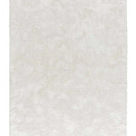 Atticgo Alfombra shaggy antideslizante Roma Liso Blanco