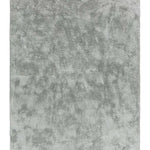 Atticgo Alfombra shaggy antideslizante Roma Liso Plata