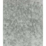 Atticgo Alfombra shaggy antideslizante Roma Liso Plata