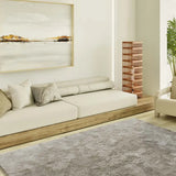 Atticgo Alfombra shaggy antideslizante Roma Liso Piedra ambiente