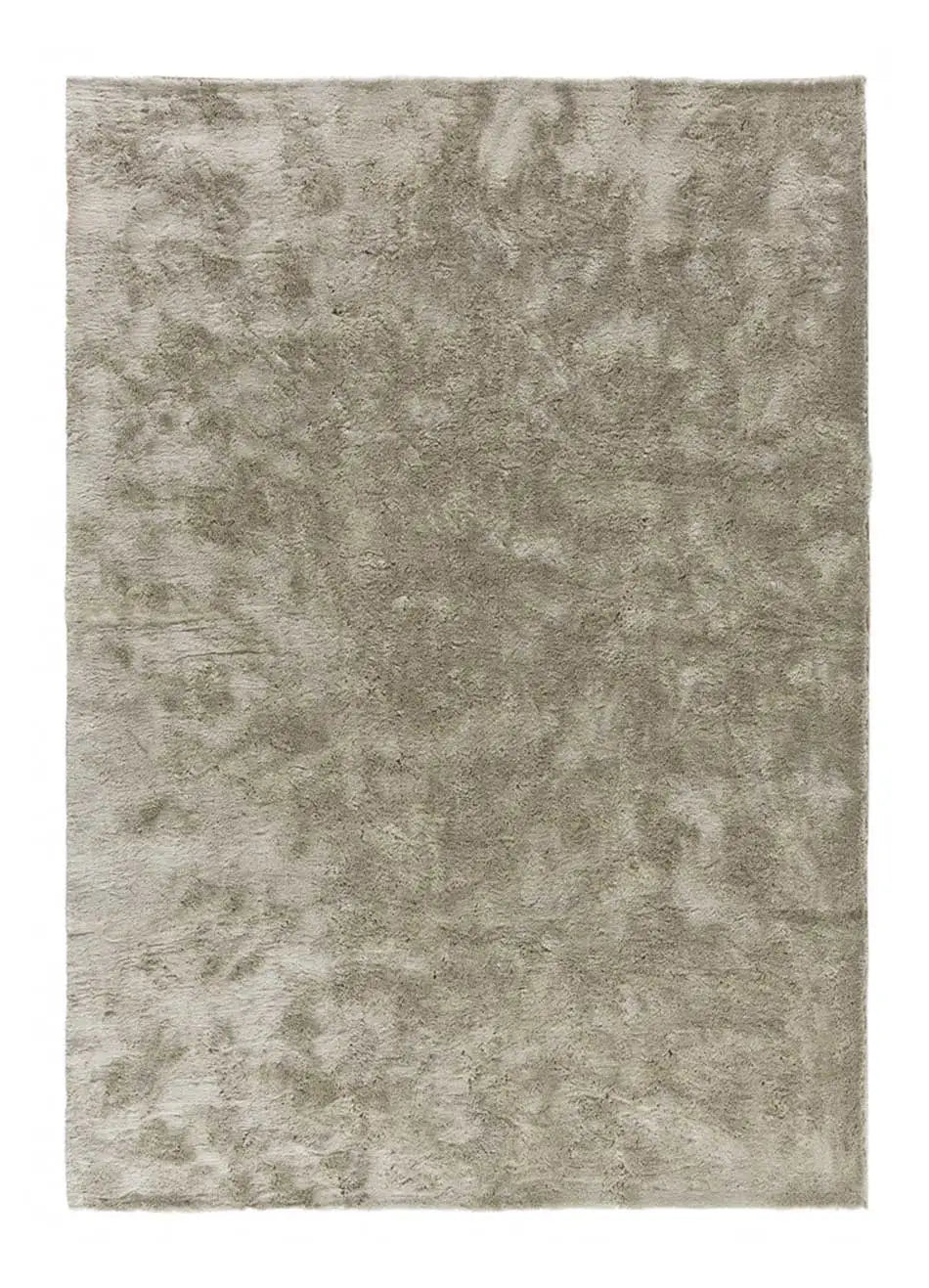 Atticgo Alfombra shaggy antideslizante Roma Liso Piedra