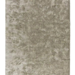 Atticgo Alfombra shaggy antideslizante Roma Liso Piedra