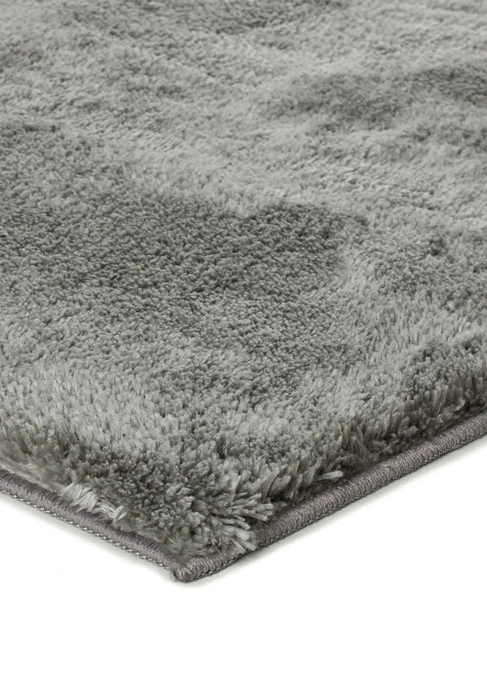 Atticgo Alfombra shaggy antideslizante Roma Liso Antracita esquina