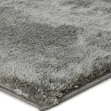 Atticgo Alfombra shaggy antideslizante Roma Liso Antracita esquina