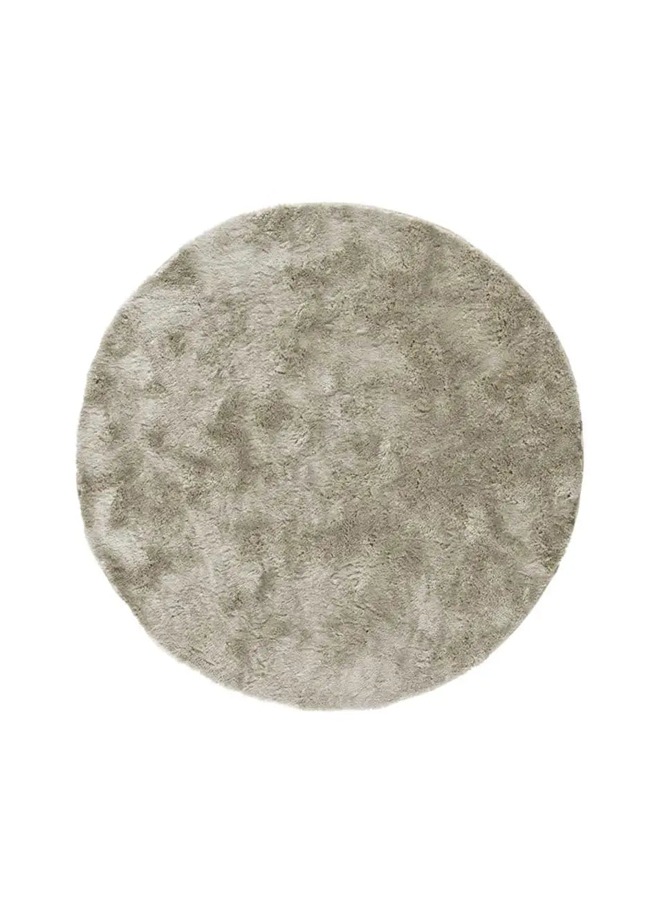 Atticgo Alfombra redonda shaggy antideslizante Roma Liso Piedra