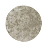 Atticgo Alfombra redonda shaggy antideslizante Roma Liso Piedra