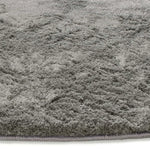 AtticgoAlfombra redonda shaggy antideslizante Roma Liso Antracita detalle