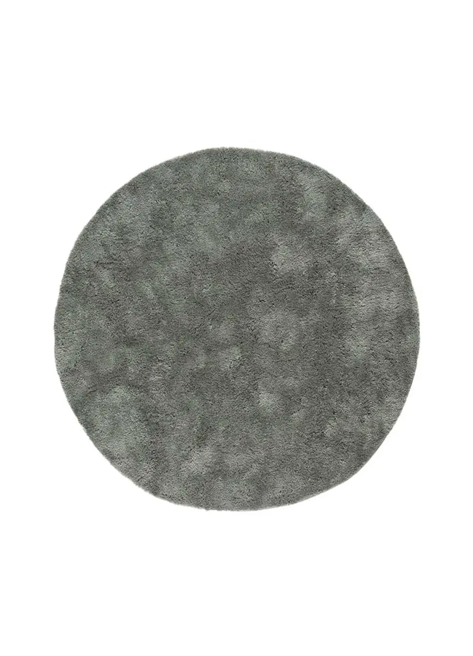Atticgo Alfombra redonda shaggy antideslizante Roma Liso Antracita