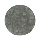 Atticgo Alfombra redonda shaggy antideslizante Roma Liso Antracita