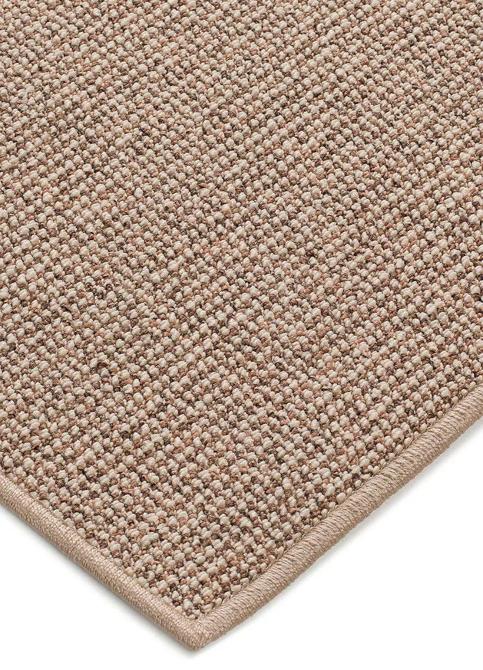 Alfombra a medida Ruta Liso Beige esquina | Atticgo