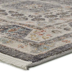 Alfombra vintage en gris Saira esquina | Atticgo