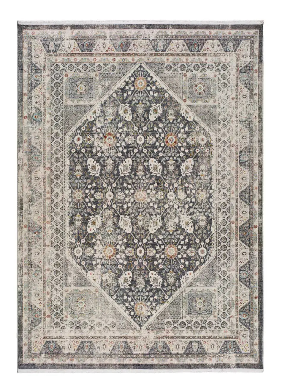 Alfombra vintage en gris Saira | Atticgo