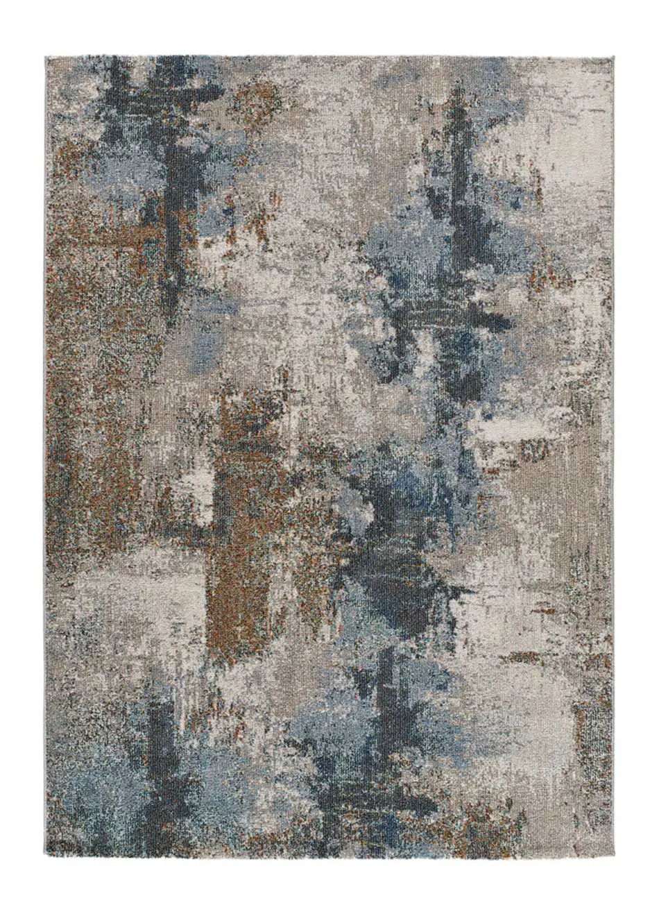 Alfombra de exterior abstracta azul Salsa 54562 Atticgo