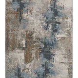 Alfombra de exterior abstracta azul Salsa 54562 Atticgo