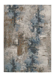 Alfombra de exterior abstracta azul Salsa 54562 Atticgo