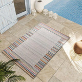 Atticgo Alfombra de exterior geométrica Samara 54573 Multicolor ambiente salón