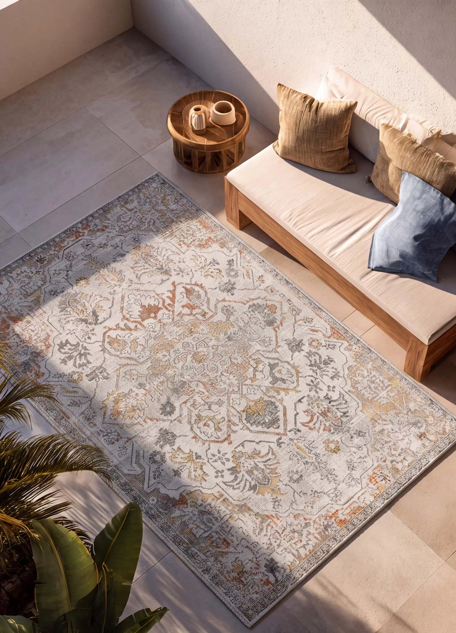 Alfombra de terraza vintage Samara 54574 Multicolor Atticgo